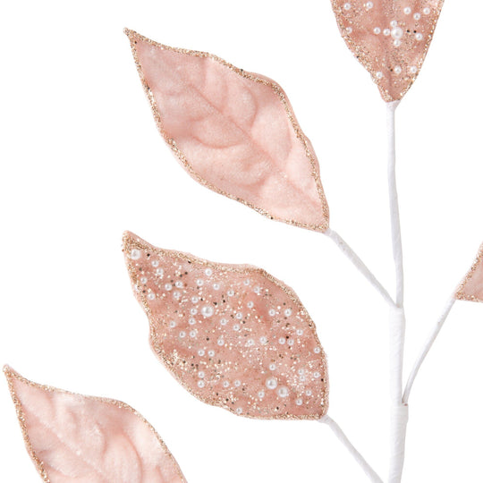 Art Plants Pearl Leaf Light Pink