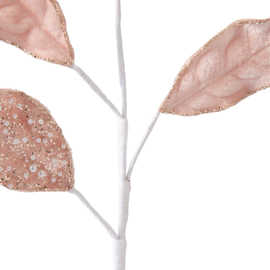 Art Plants Pearl Leaf Light Pink