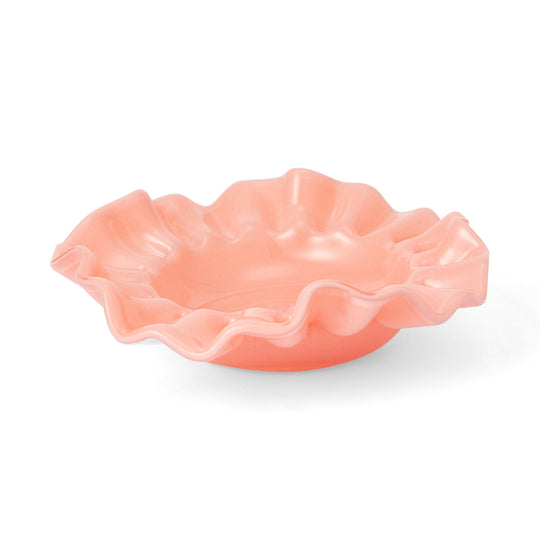 Glass Frill Accessory Tray Orange