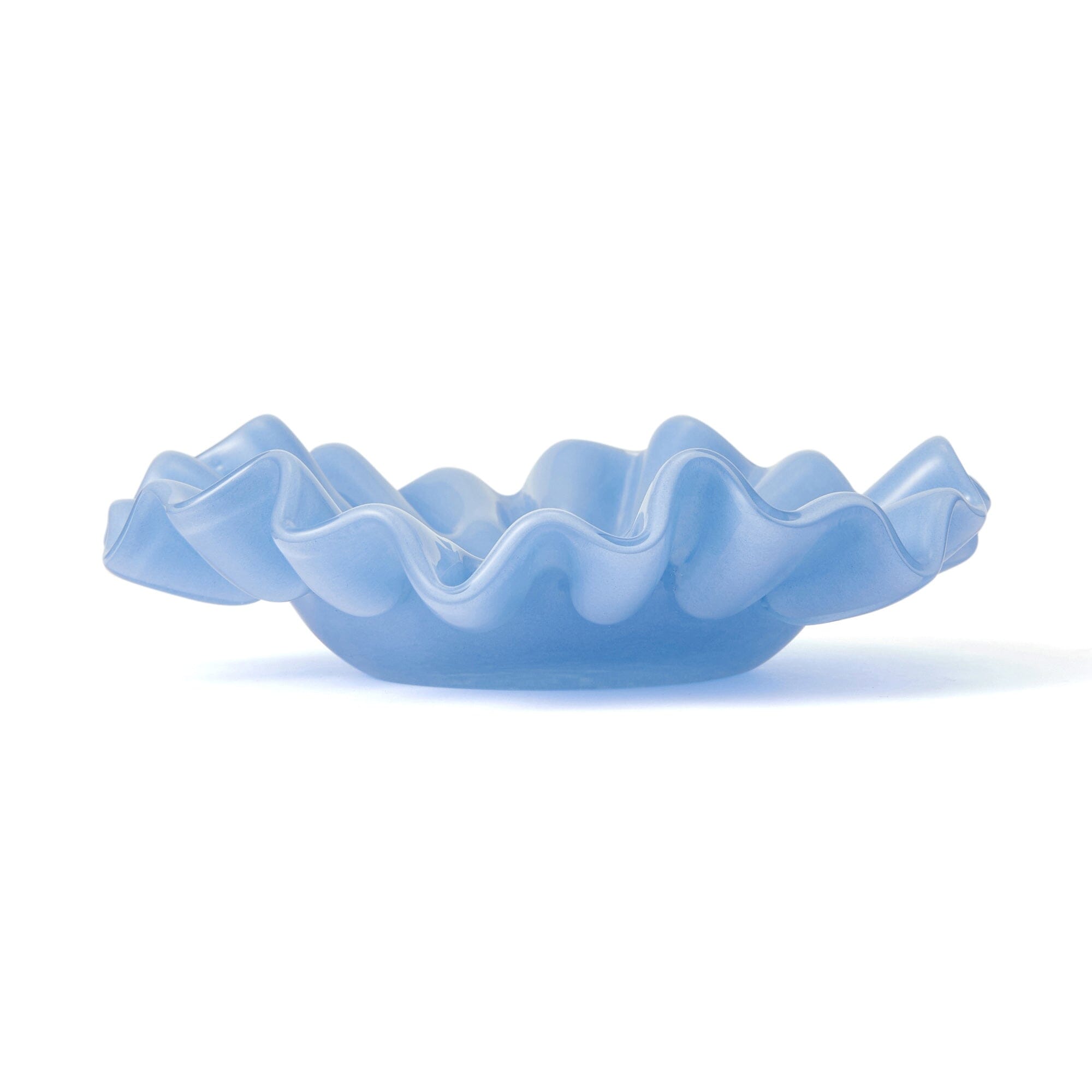 Glass Frill Accessory Tray Blue