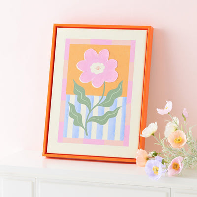 Colorful Frame Art Board Orange