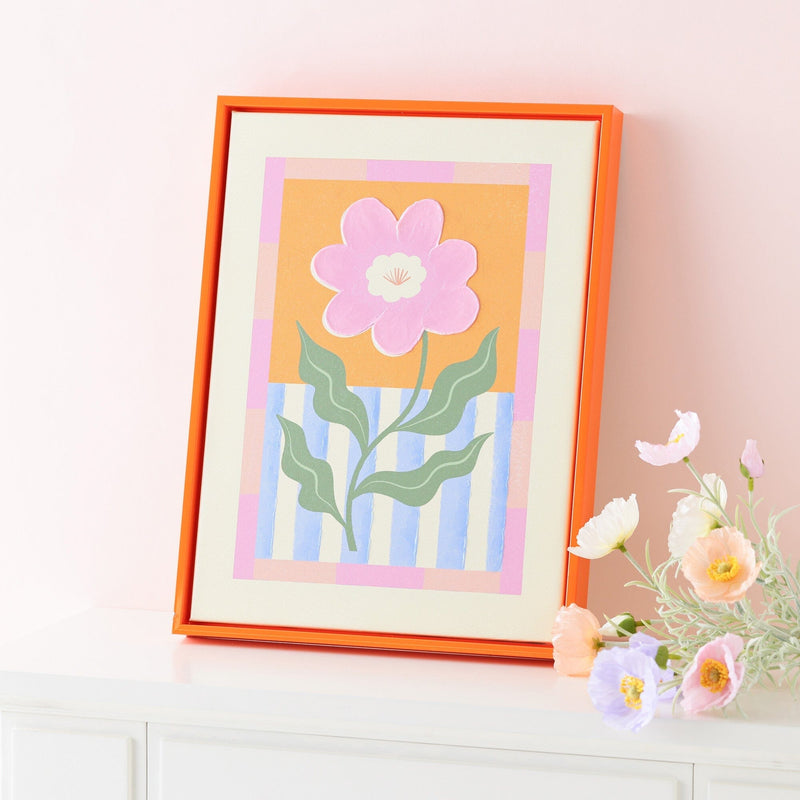 Colorful Frame Art Board Orange
