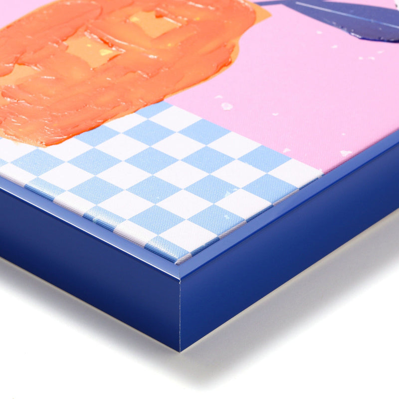 Colorful Frame Art Board Blue