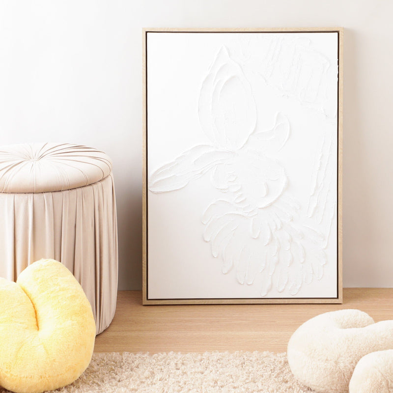 White Botanical Art Board B