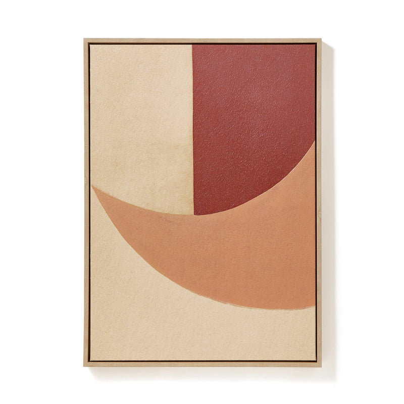 Geometric Art Board Red