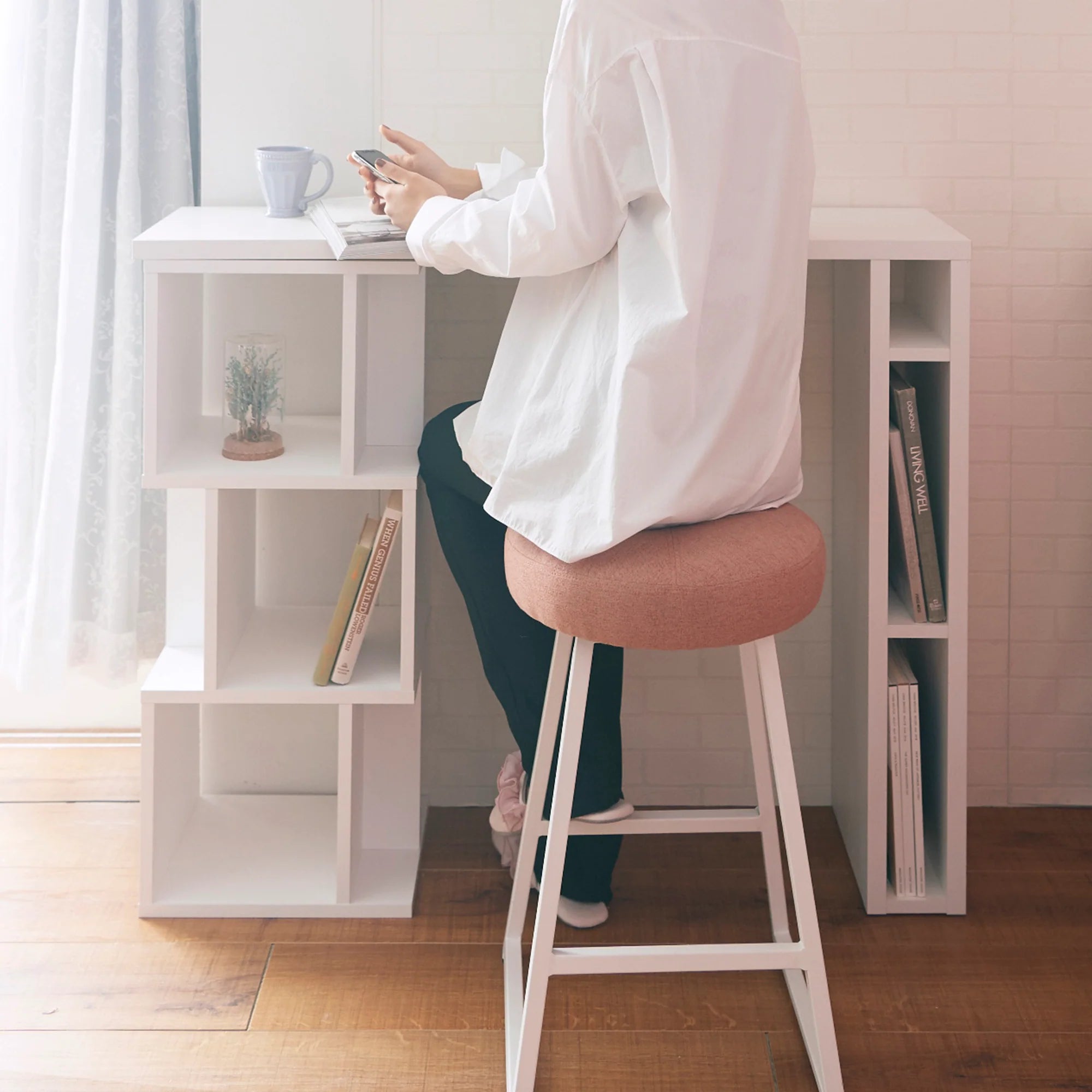 Ritmo Counter Table White (W1100 - 1360 × D295 × H900)