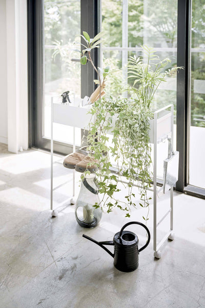 Rolling Entry Storage Shelf White