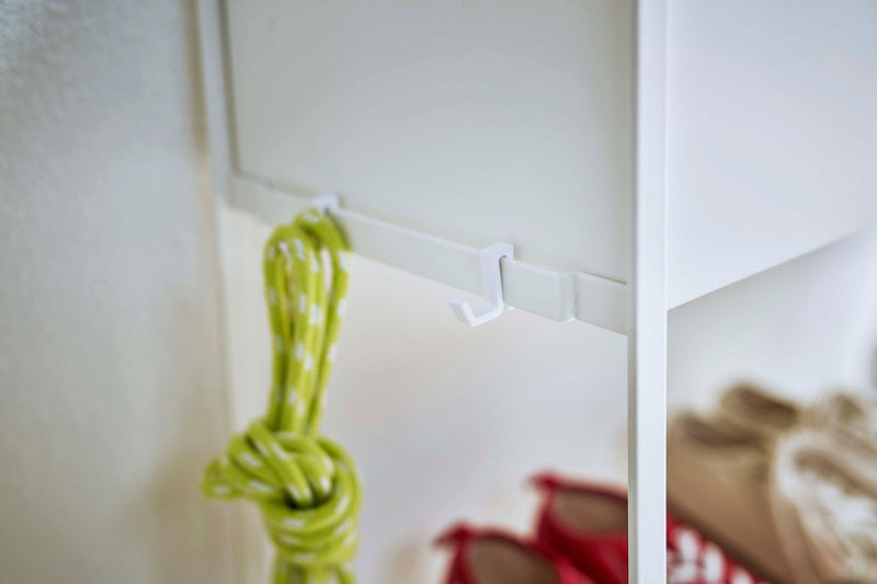 Rolling Entry Storage Shelf White