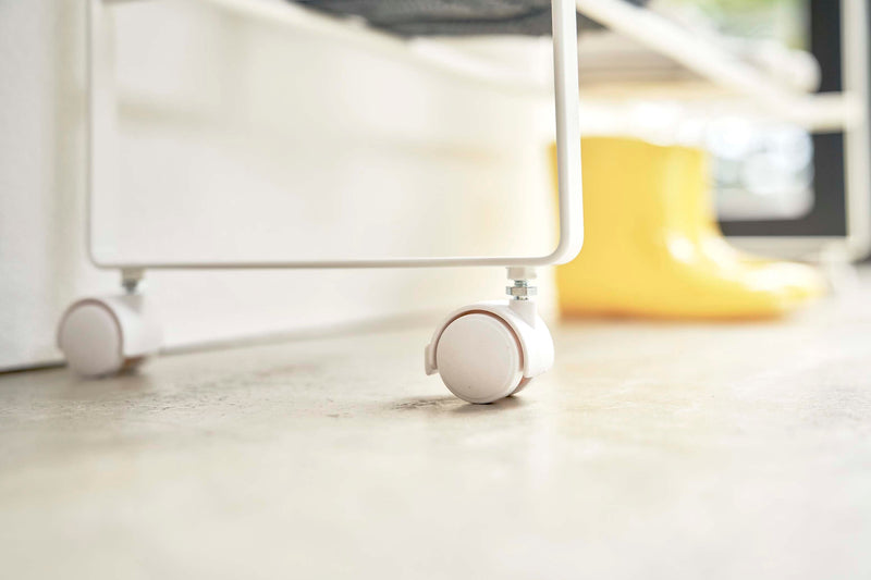 Rolling Entry Storage Shelf White