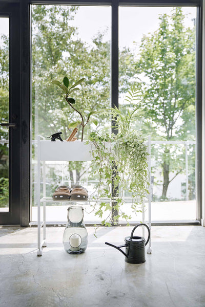 Rolling Entry Storage Shelf White