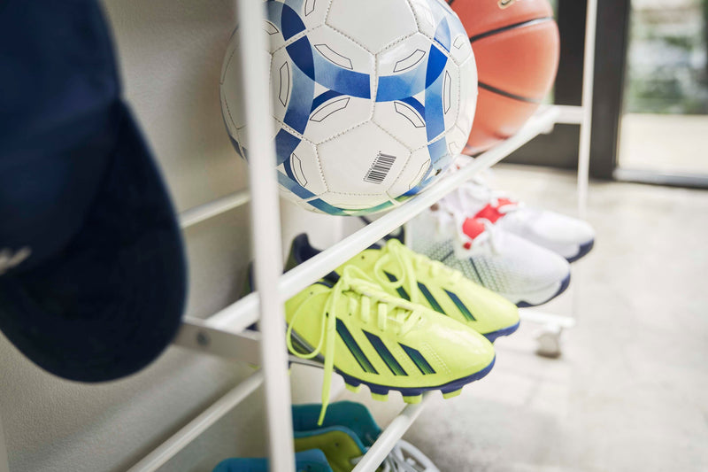 Rolling Entry Storage Shelf White