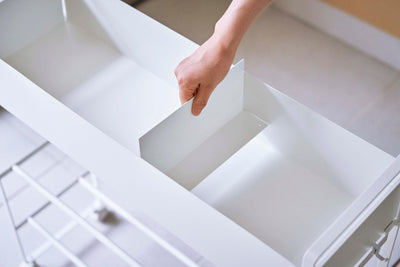 Rolling Entry Storage Shelf White