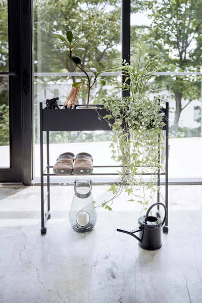 Rolling Entry Storage Shelf Black