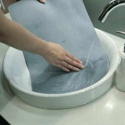 Flow Soft Diatom Earth Bath Mat Gray Large