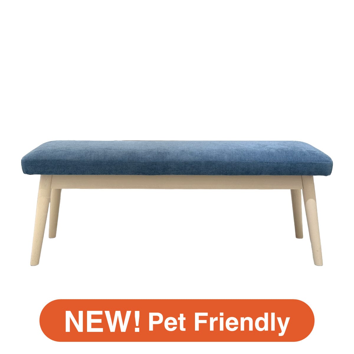 Pioni Bench Blue X White (W1150× D380 × H440)