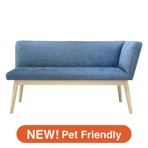 Pioni Couch Left Blue X White (W1350 × D537 × H740)