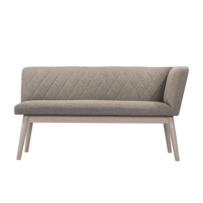 Pioni Couch L Brown X White (W1350× D537 × H740)