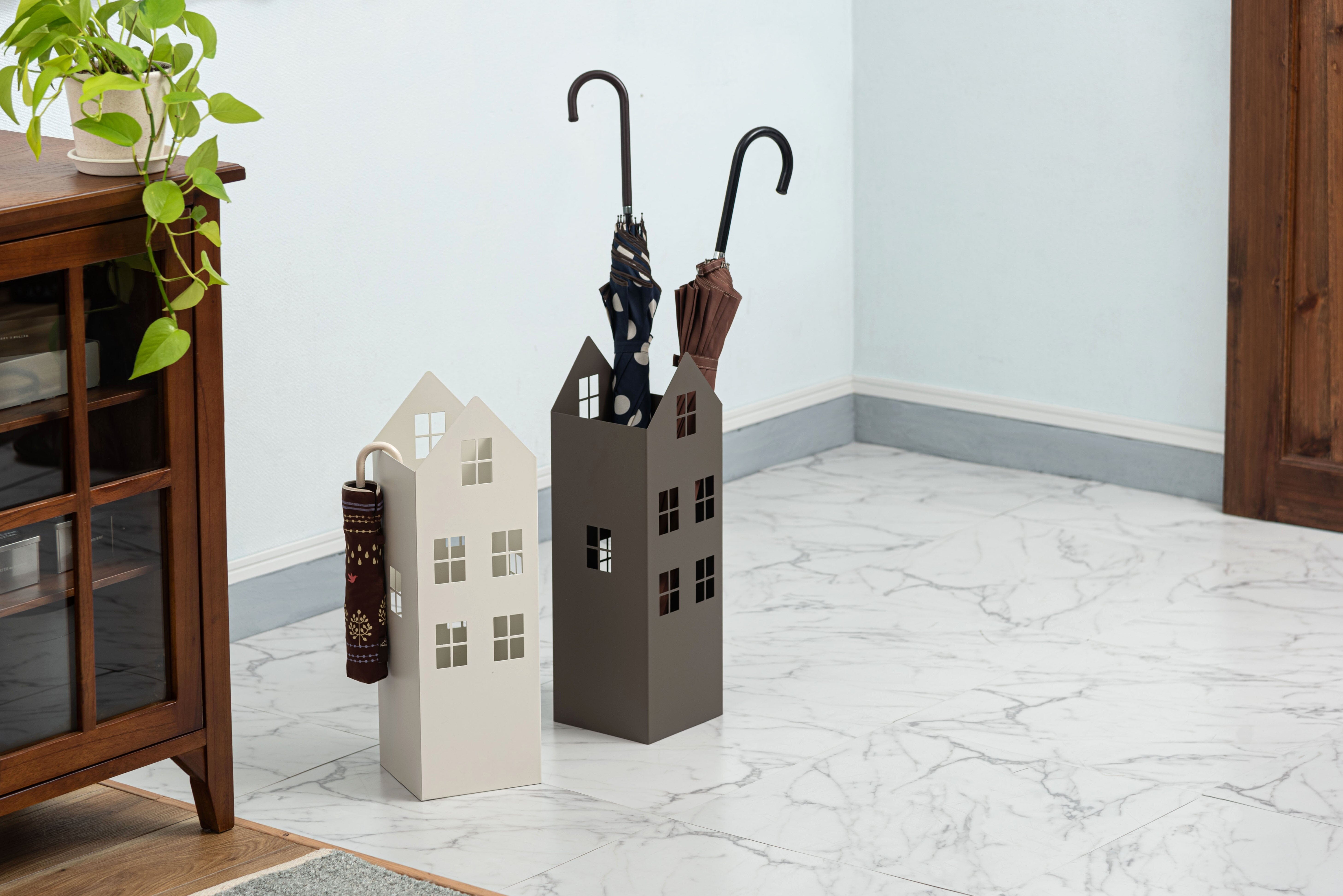 Umbrella Stand House Gray