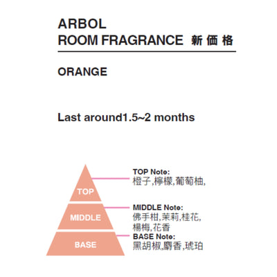 Arbol Room Fragrance Orange (Fresh Morning)