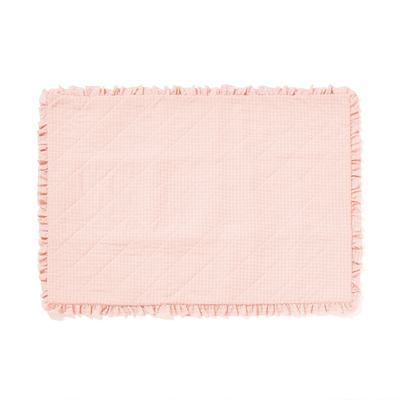 Frill Check Leisure Sheet 1400×1000 Pink