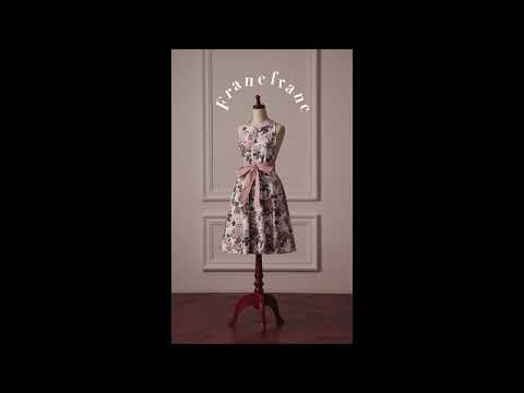 Dusty Flower Full Apron  Pink