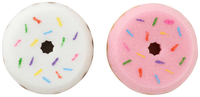 DONUTS SPONGE WHITE X PINK