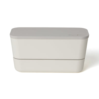 LOGO LUNCH BOX TWO-TIER WHITE