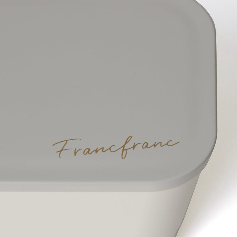 LOGO LUNCH BOX TWO-TIER WHITE