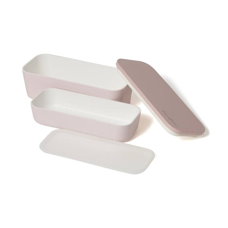 LOGO LUNCH BOX TWO-TIER PINK