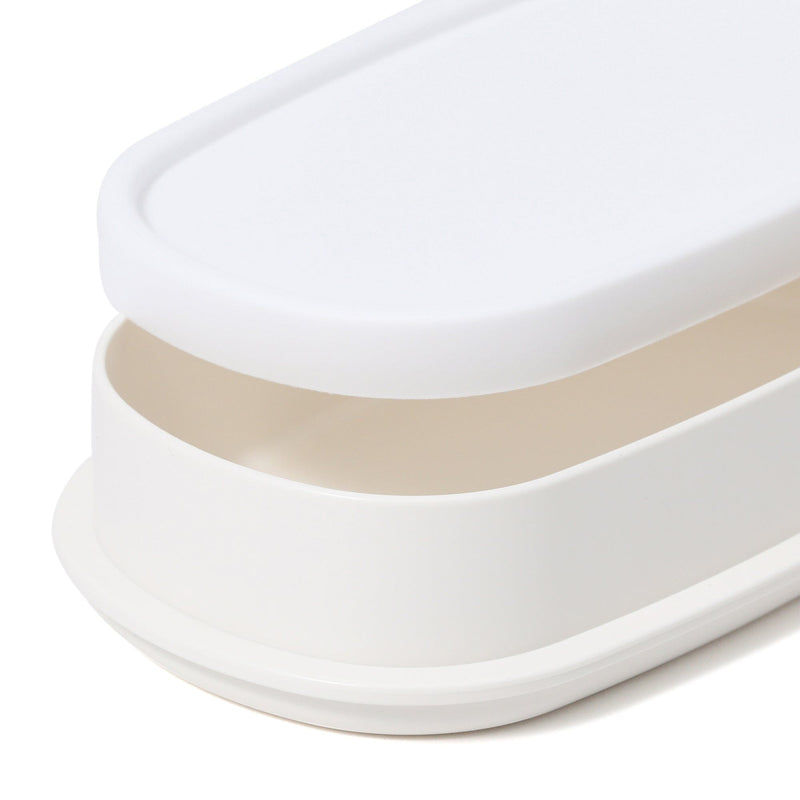 Jewel Lunch Box Round  White