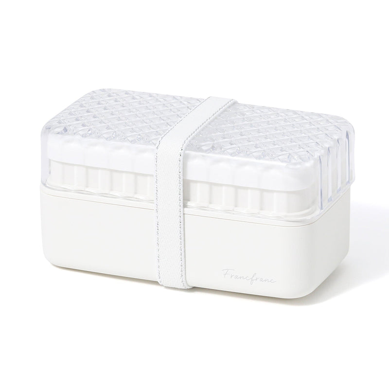 Jewel Lunch Box Square  White