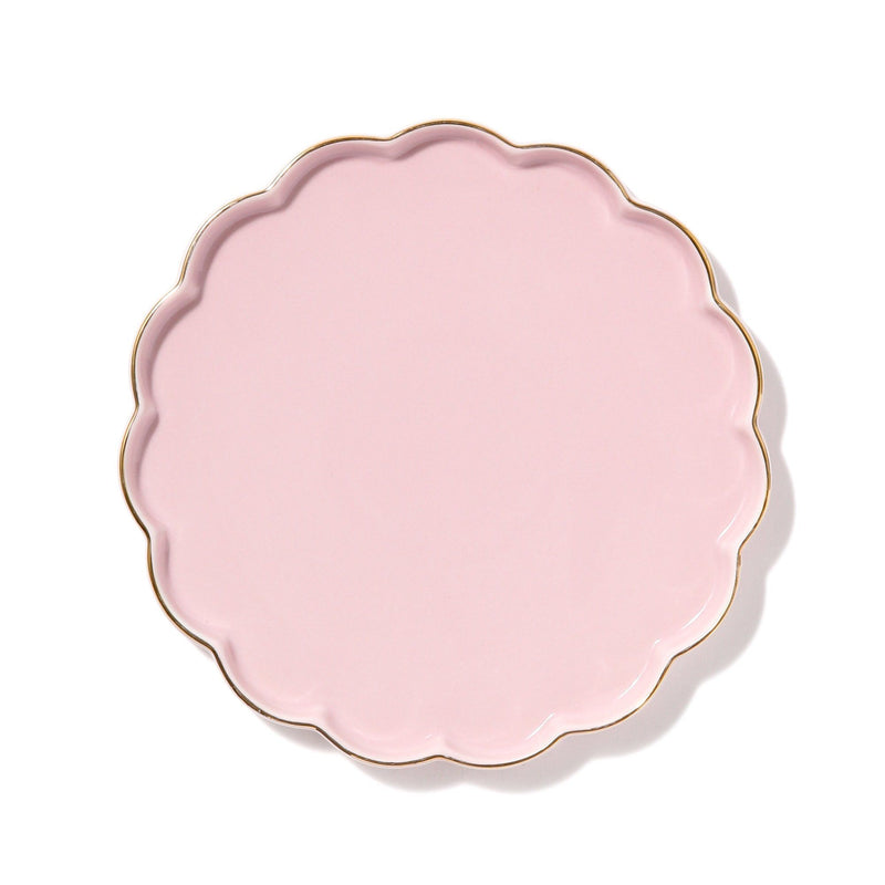 PASTEL SCALLOP PLATE SMALL PINK