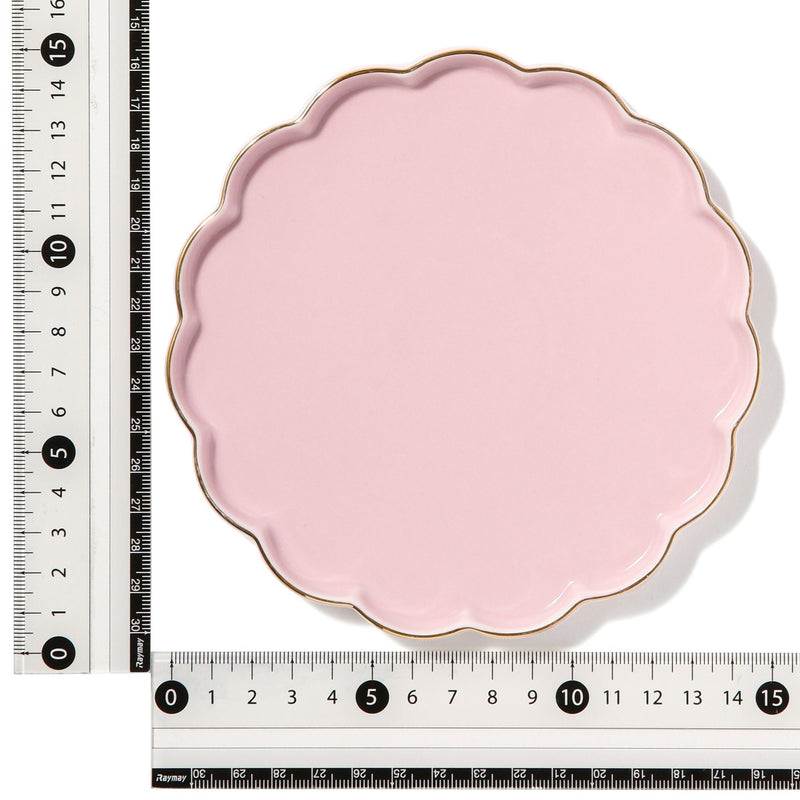 PASTEL SCALLOP PLATE SMALL PINK