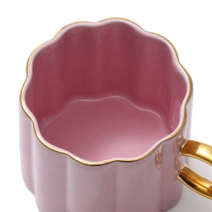 PASTEL SCALLOP MUG PINK