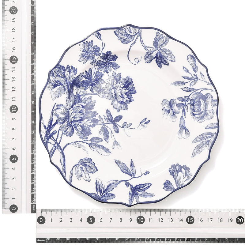 CLASSIC FLOWER PLATE MEDIUM BLUE