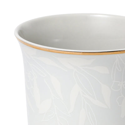 GS PAIR MUG FLOWER & LEAF