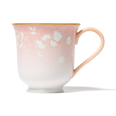 GS PAIR MUG FLOWER & LEAF