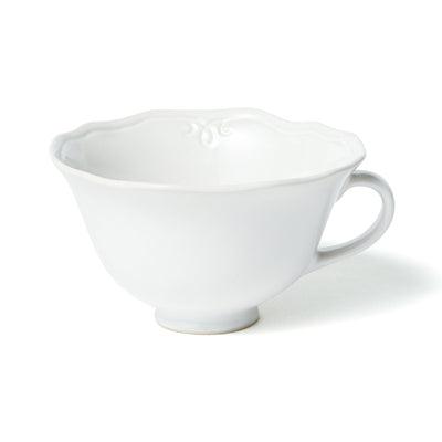 ORNAMENT SOUP CUP SMALL WHITE