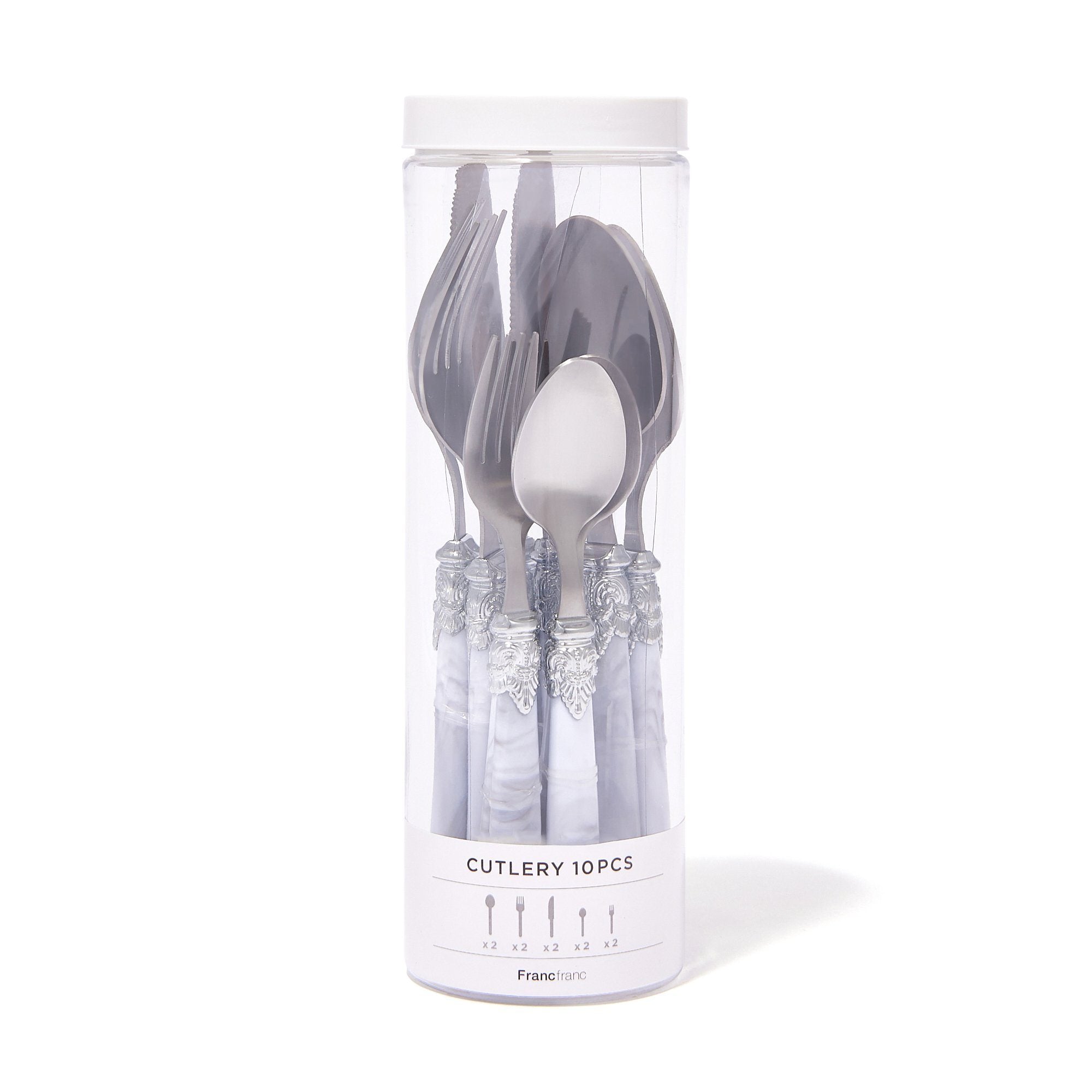 CUTLERY 10PCS MARBLE