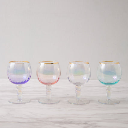 OPAL MOLDED GOBLET PINK