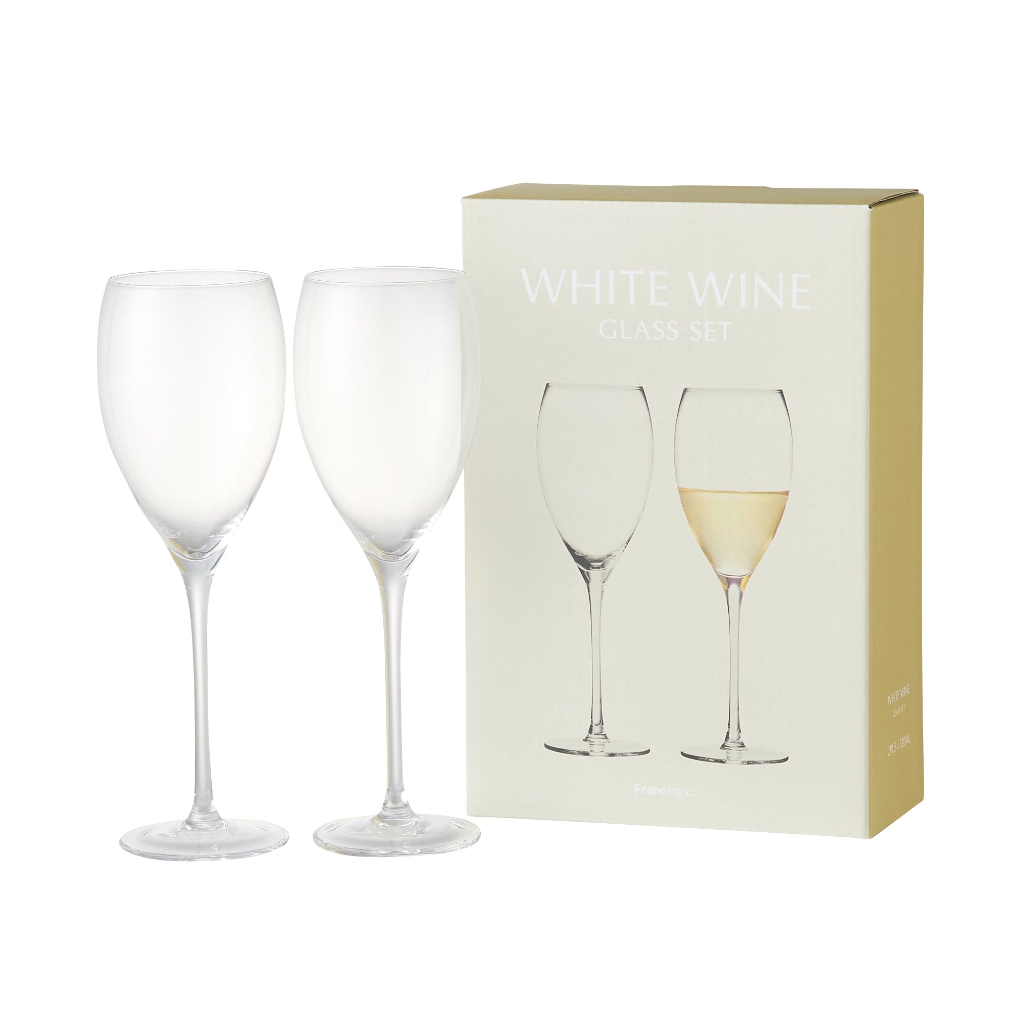 CLEAR WHITE WINE GLASS 2P