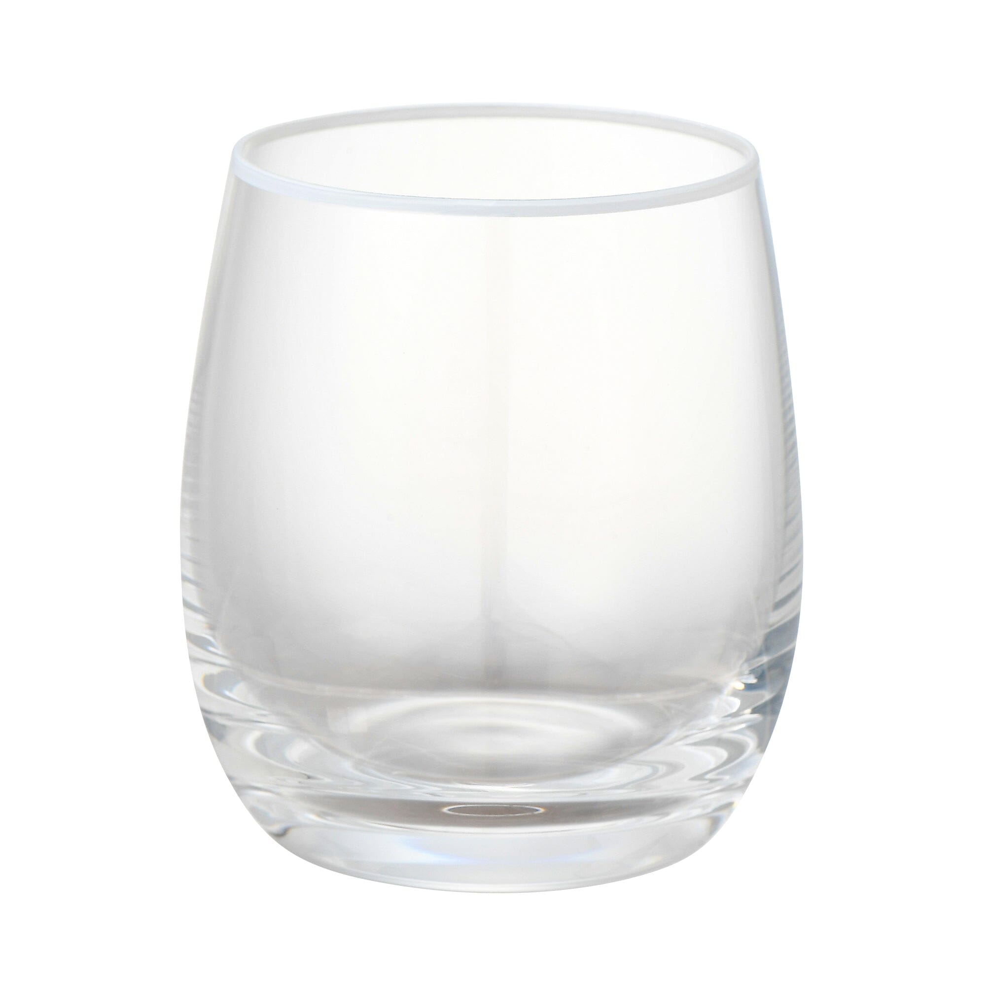 Color Rim Tumbler 2Pcs Clear