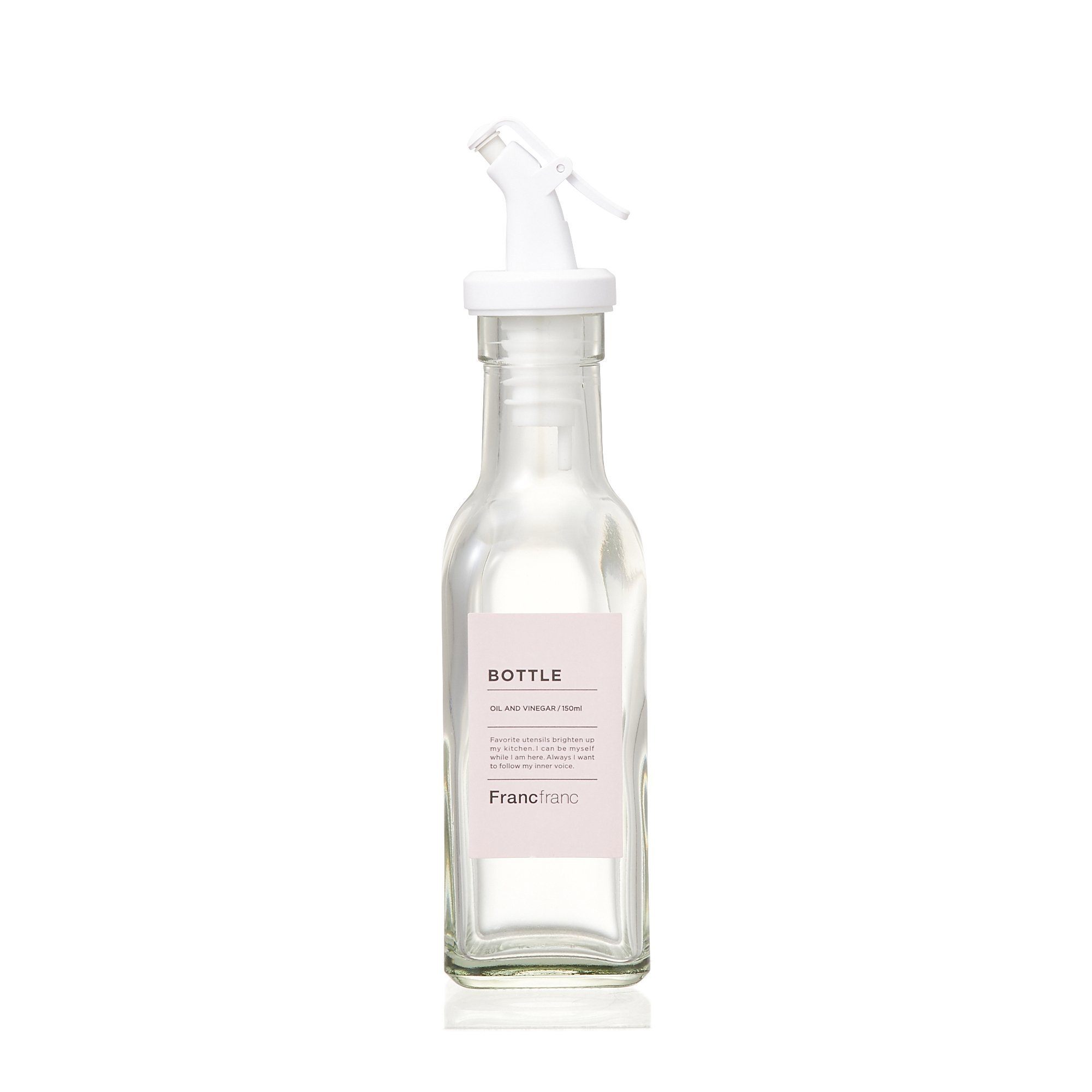 OIL&VINEGAR BOTTLE SMALL WHITE 150ML