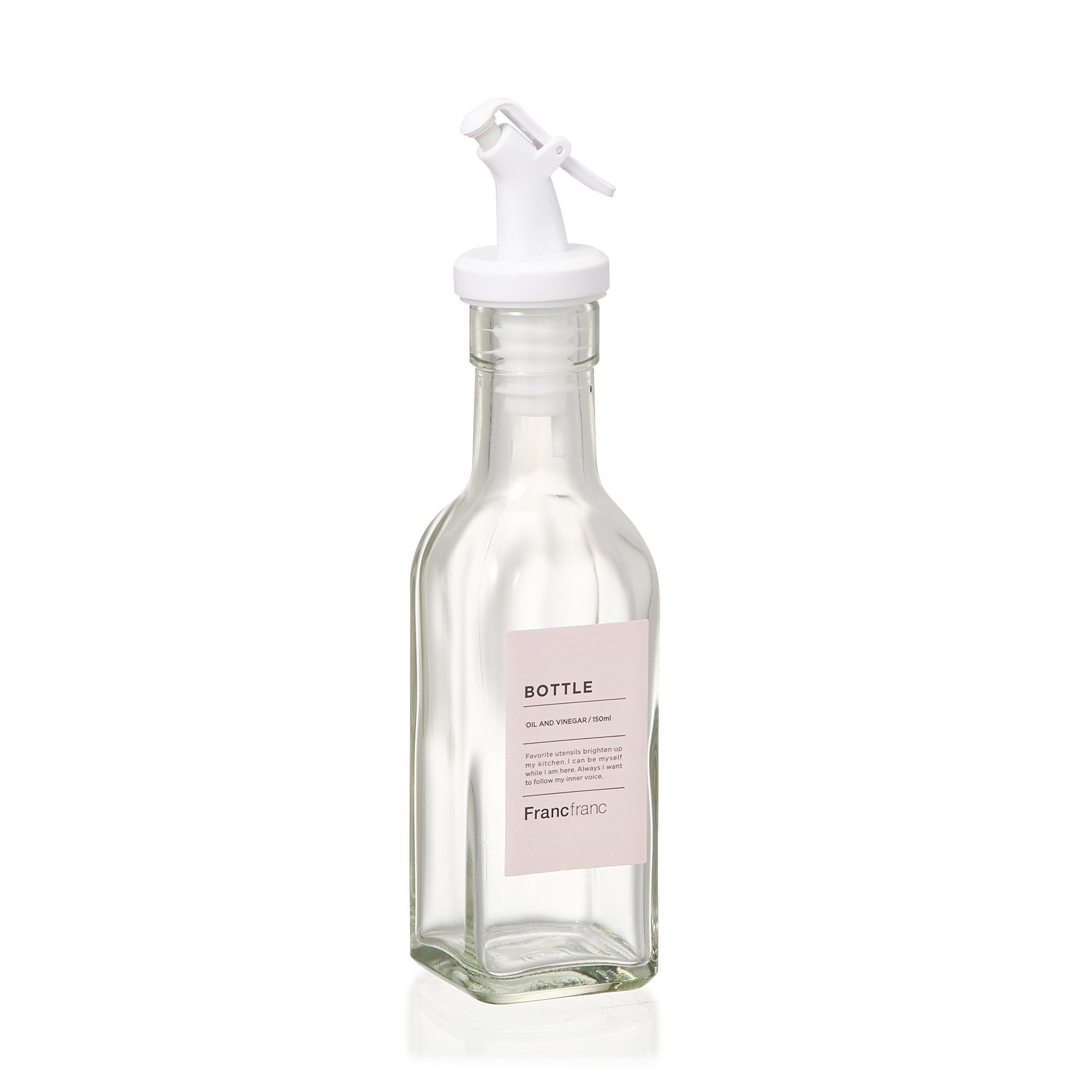 OIL&VINEGAR BOTTLE SMALL WHITE 150ML
