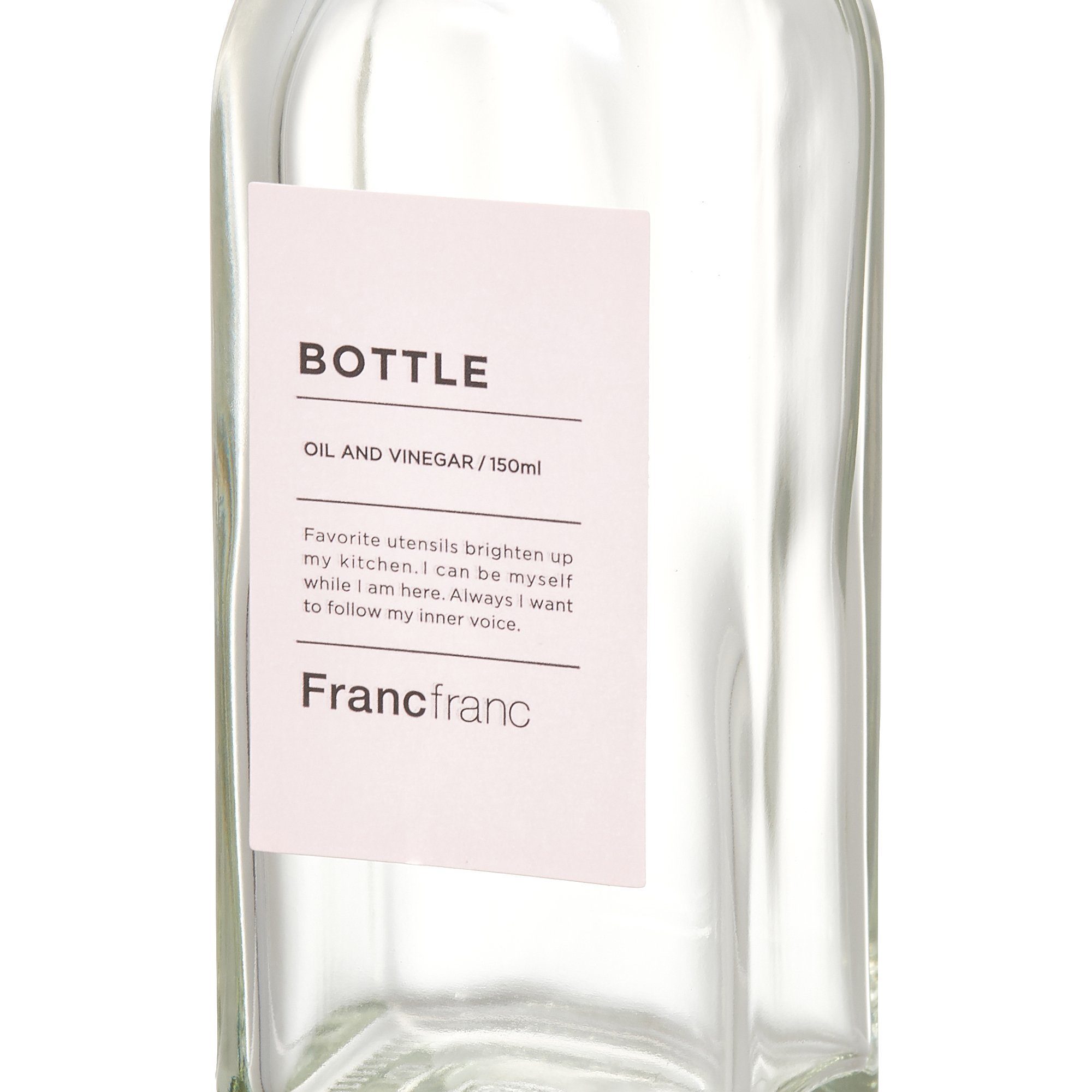 OIL&VINEGAR BOTTLE SMALL WHITE 150ML