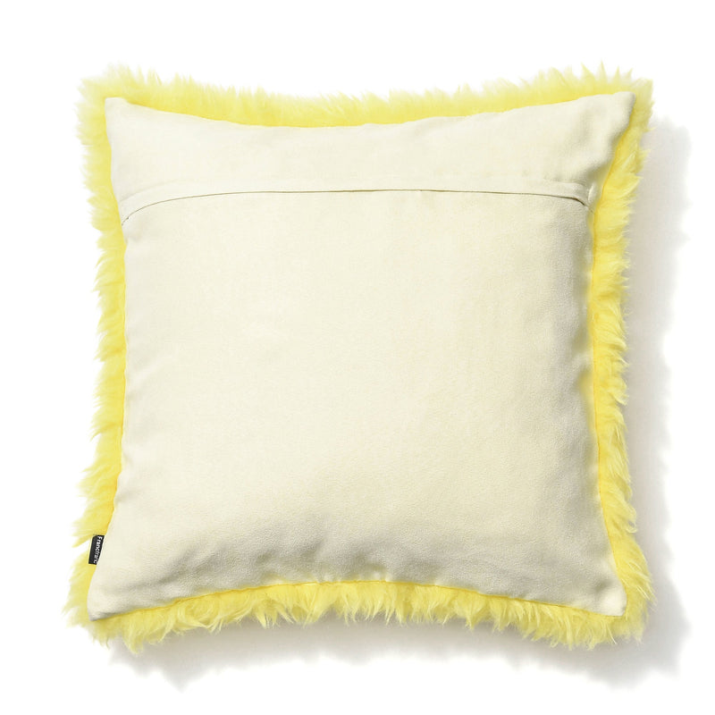 FUR-V CUSHION COVER 450 X 450 LIGHT YELLOW