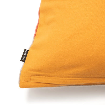 MOHAIR LIKE CUSHION COVER 450 x 450 ORANGE x YELLOW