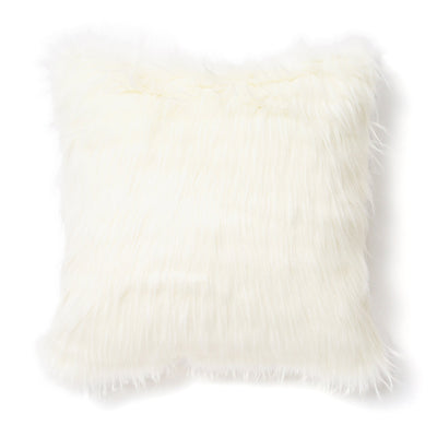 FUR H CUSHION COVER 450 x 450 WHITE