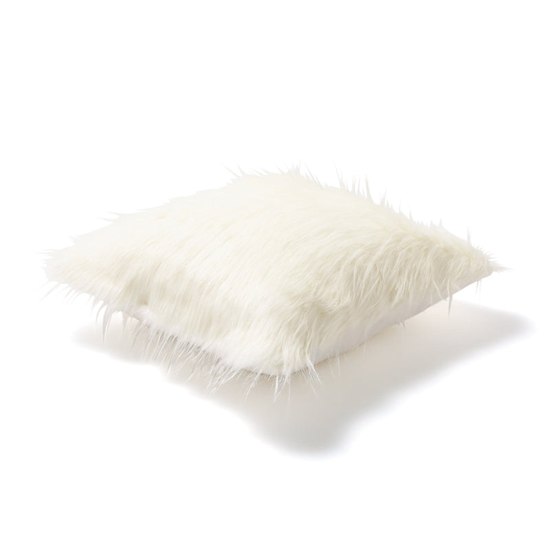 FUR H CUSHION COVER 450 x 450 WHITE