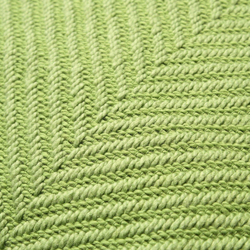 Herringborn Cushion Cover 450 X 450 Green